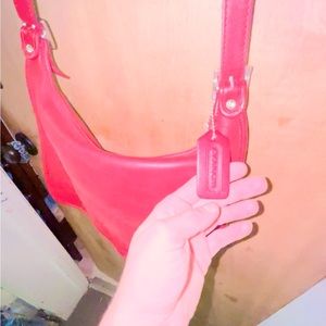 Vintage coach dark red